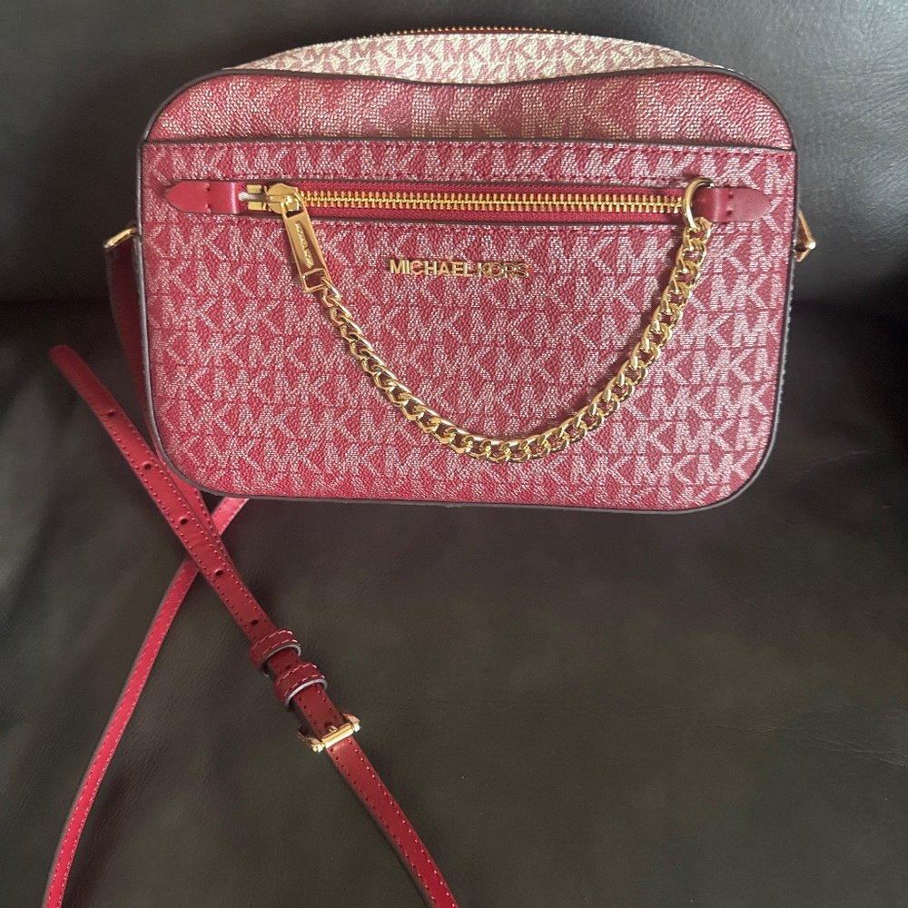 Michael Kors Burgundy Crossbody
